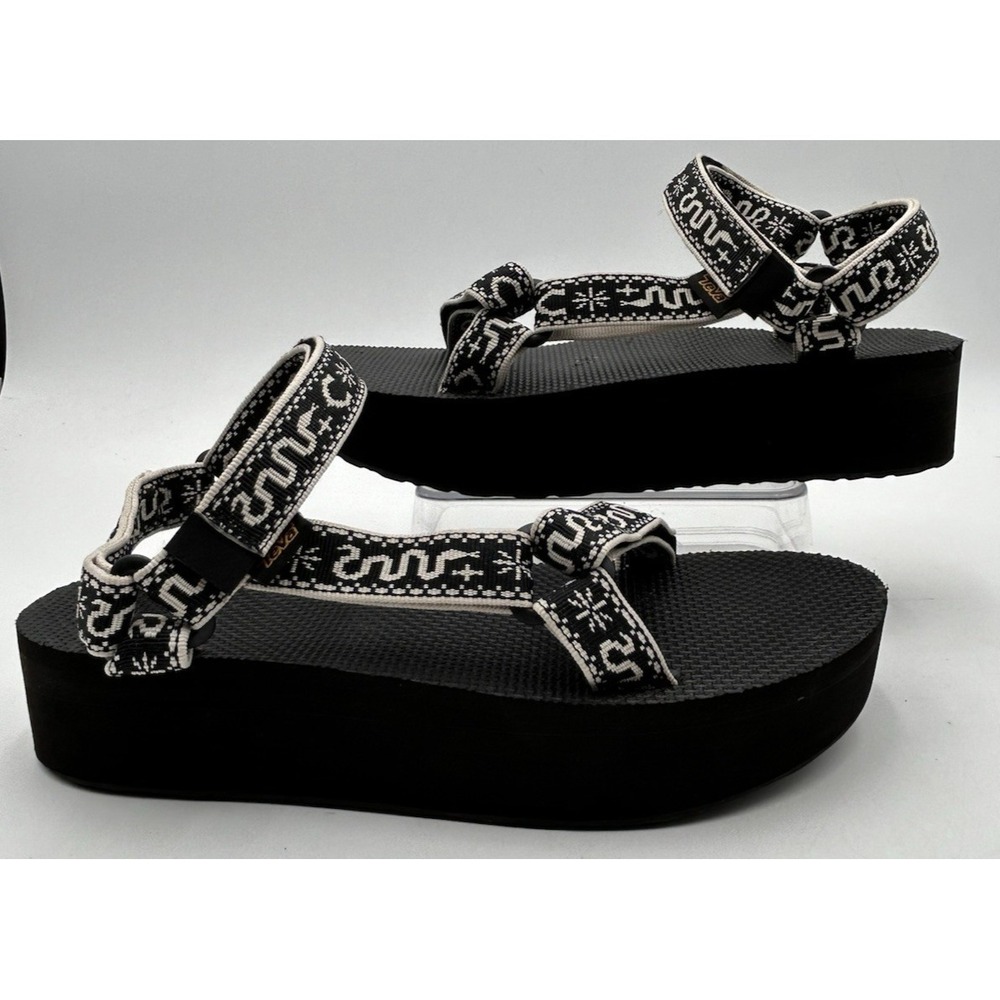 Teva Flatform Universal Women's Sandals Bandana Black/Birch W10